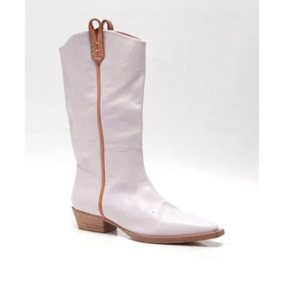 Free People! We The Free Montage Leather Tall Boots In Orchard Pale Purple NWOT! - Picture 6 of 9